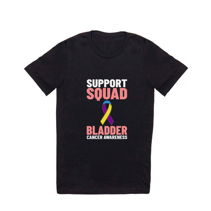 Bladder Cancer Ribbon Awareness Chemo Survivor T Shirt