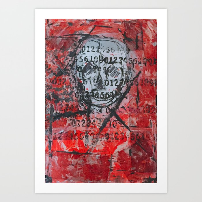 Numero De Serie Serial Number Art Print By Thecrosses Society6