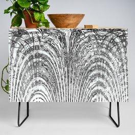 Ink Art Psychedelic Artwork #4 Credenza