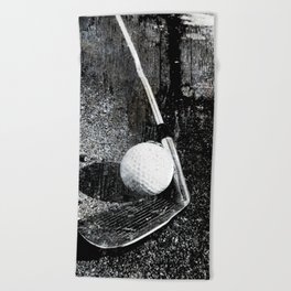 The golf club Beach Towel