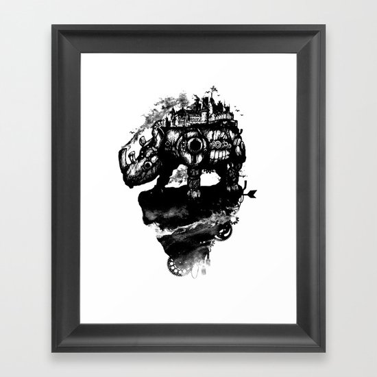 the island Framed Art Print