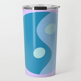 Zen and Happy - blue Travel Mug