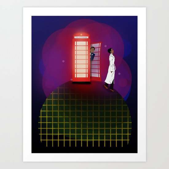 Community Inspector Spacetime Art Print