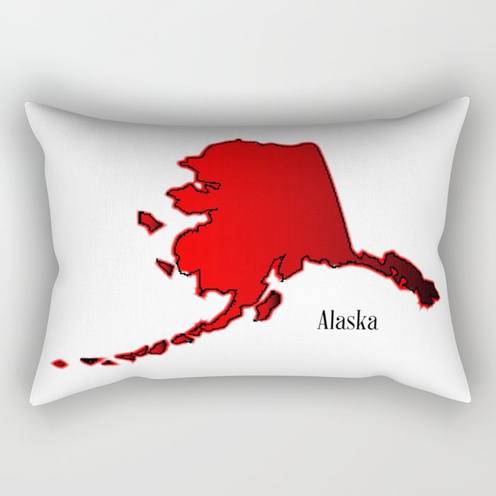 Alaska In Halftone Rectangular Pillow