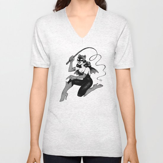 Obey Gerbilgirl! Unisex V-Neck