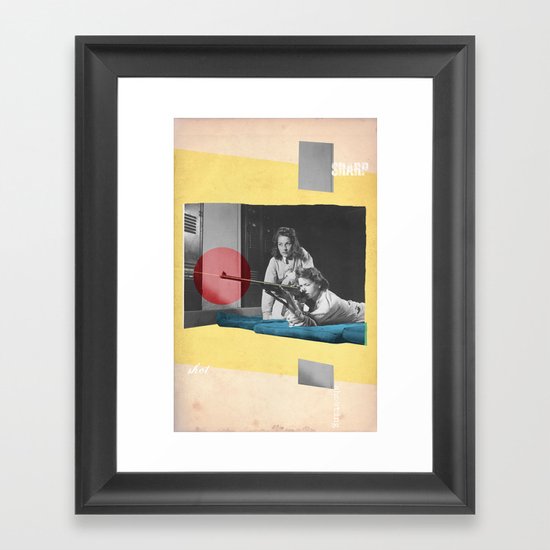 Sharp Shot Shooting Framed Art Print