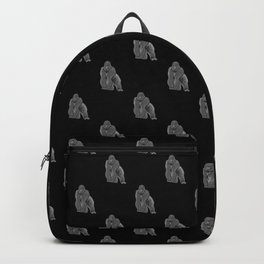 Gorilla Black Pattern Backpack