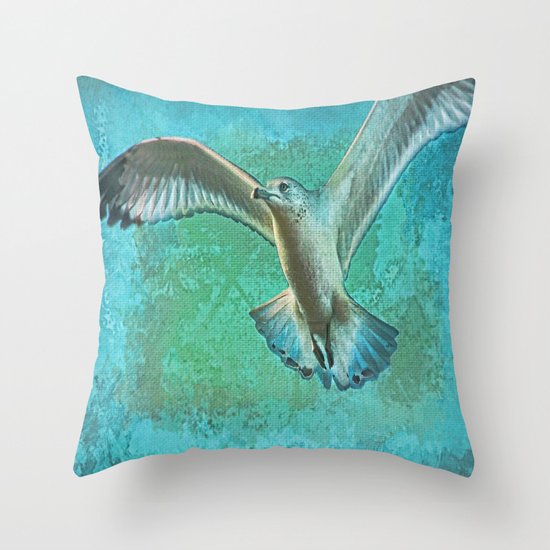Soaring On Lifes Air Drafts Throw Pillow
