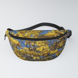 Yellow Tree Fever Fanny Pack | Color, Brazil, Flower, Golden, Handroanthus, Digital, Tabebuia, Trumpet, Tree, Foster 