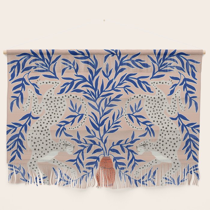 Leopard Vase Wall Hanging by Megan Galante Society6