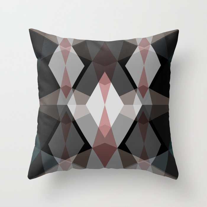 Rhombus Pattern Throw Pillow
