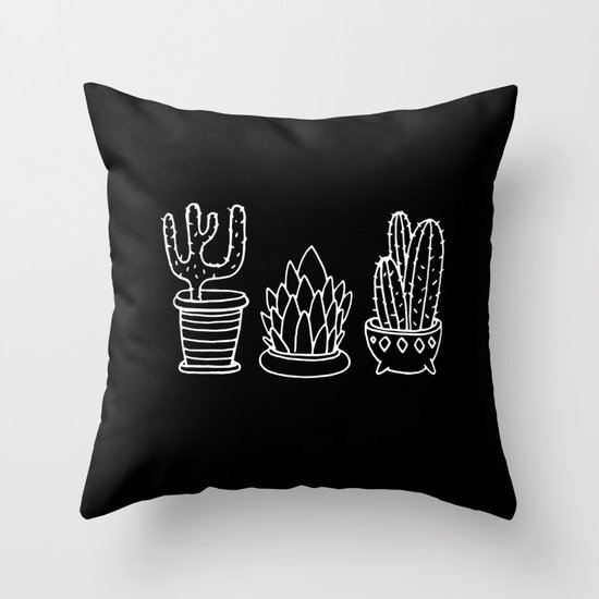 Plants in Pots Throw Pillow