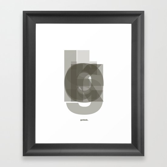 Die Neue Haas Grotesk (A-03) Framed Art Print
