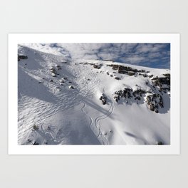 Ski Slopes Art Print