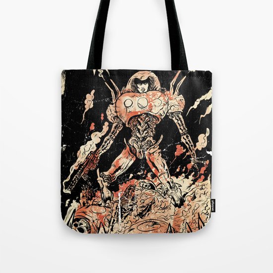 Dogs of Mars pin-up Tote Bag