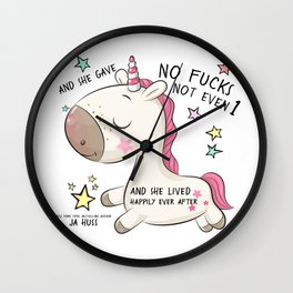 Unicorn Happily Ever After Wall Clock