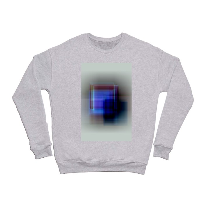 Violet blue blurred square line Crewneck Sweatshirt