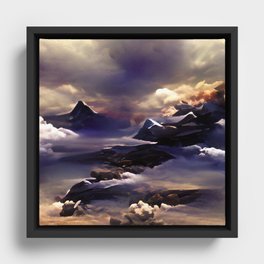 Cloud Valley Framed Canvas