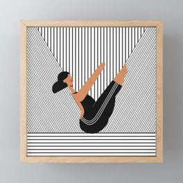 Boat pose Framed Mini Art Print