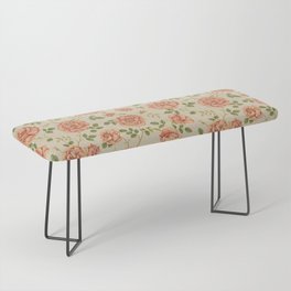 Beautiful Orange Vintage Roses Collection Bench