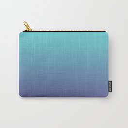 Ultra Violet Teal Ombre Gradient Pattern | Trendy color of the Year 2018 Carry-All Pouch | Azure Graphicdesign, Pure Spring Summer, Ultra Violet Teal, Fashion Trends Art, Abstract Other Cute, Minimal Minimalism, Bright Vibrant Ombre, Stylish Home Decor, Turquoise Green Blue, Coloroftheyear Decor 