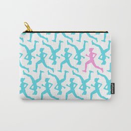 Running Girl Pastel Pattern Carry-All Pouch