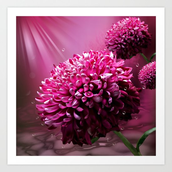 majestic flowers Art Print