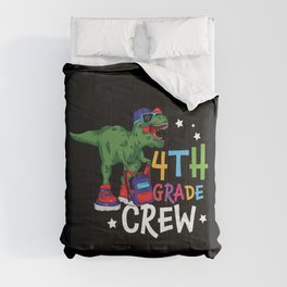 4th Grade Crew Student Dinosaur Comforter