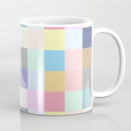Modern Colorful Squares Checkered Pattern Coffee Mug