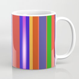 blue violet and dark slate blue colored stripes Coffee Mug