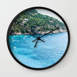 Ibiza coast | Crystal clear waters | Photo Print | Travel Photography  Wall Clock