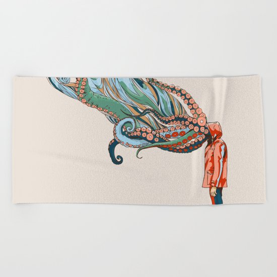 Octopus in me Beach Towel