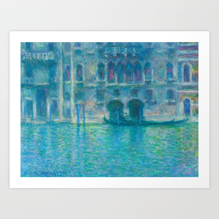 Palazzo da Mula, Venice, 1908 by Claude Monet Art Print