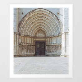 Architectural Splendor of Girona Cathedral  Art Print