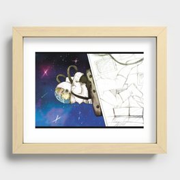 Into the galaxy Recessed Framed Print