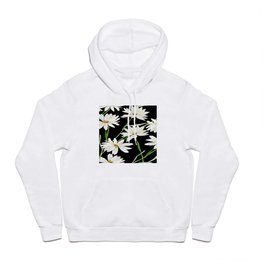 Camomile watercolor illustration print pattern Hoody