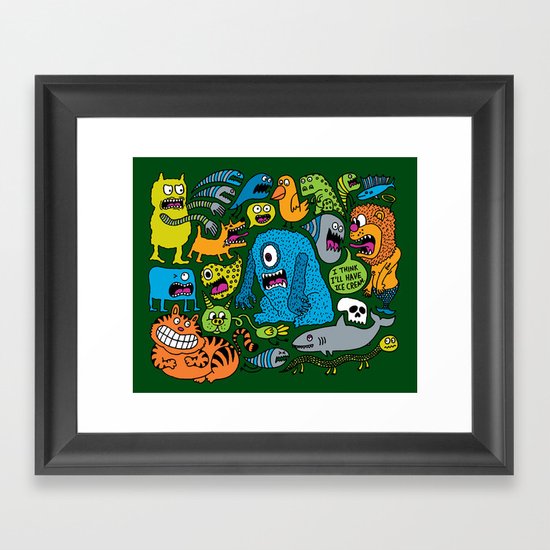 Ice Cream Framed Art Print
