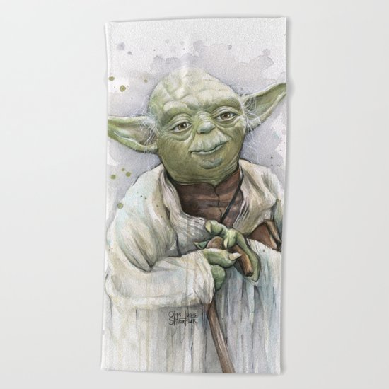 Yoda Beach Towel