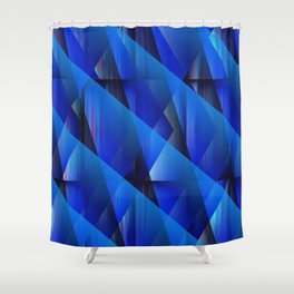 Blue Waves Shower Curtain