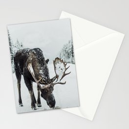 Moose in the wild Stationery Cards