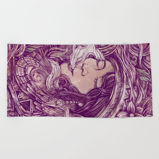 Smoke Beach Towel