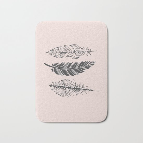 Three feathers Bath Mat