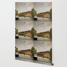 Sevres bridge view_Henri Russeau (French post-impressionist painter) Wallpaper