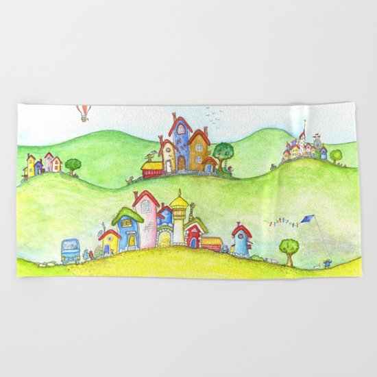 The hills Beach Towel