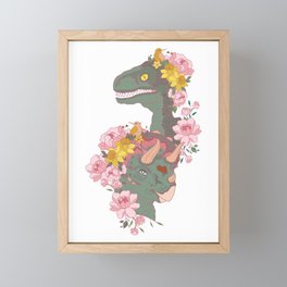 Dinosaur Garden Framed Mini Art Print
