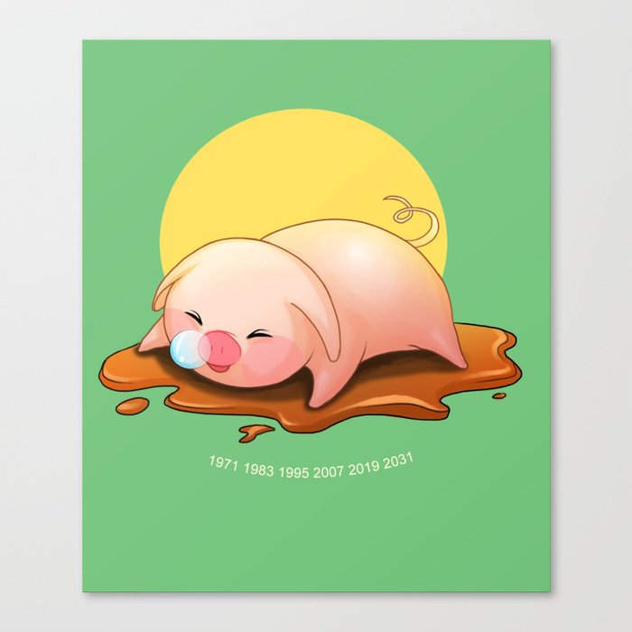 Year of the Pig Canvas Print