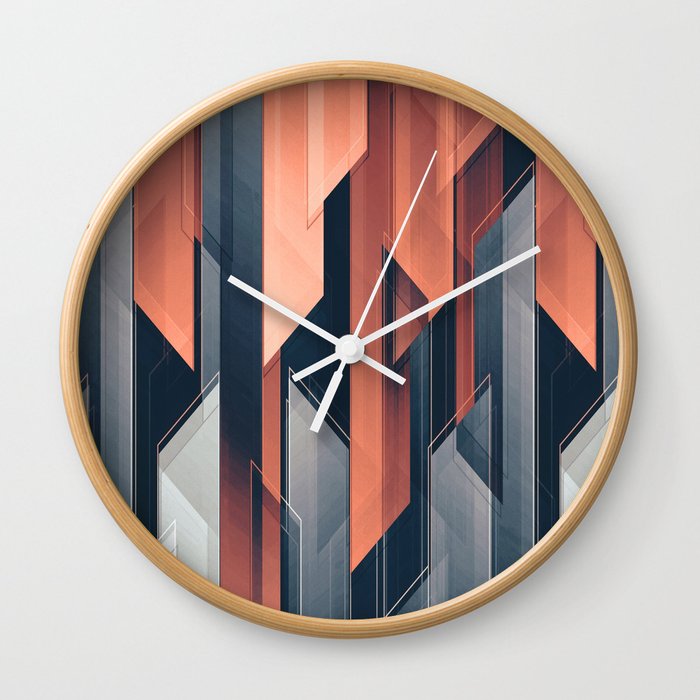ABSTRACT 17a Wall Clock