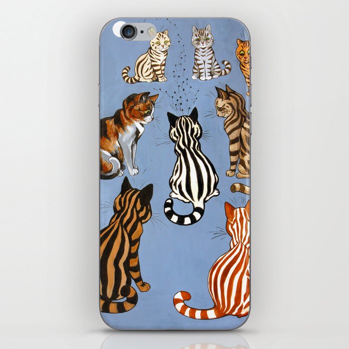 Prima donna of the night by Louis Wain iPhone Skin