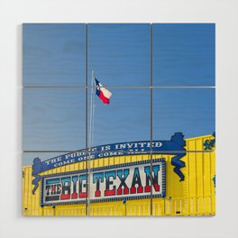 Big Texan - Route 66 Texas Travel Photography Wood Wall Art