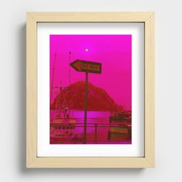 this way to the end. Recessed Framed Print